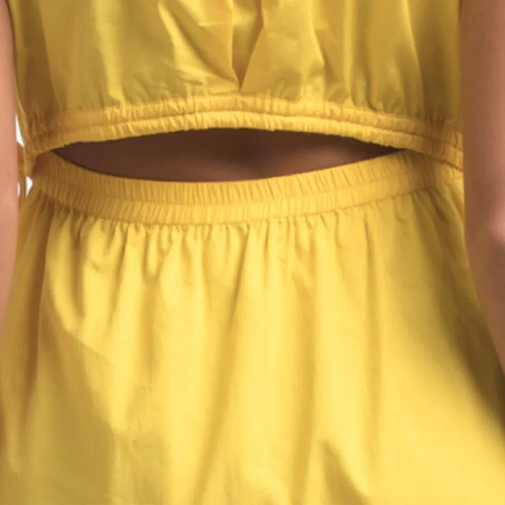 CALVIN KLEIN Elastic Cinched Waist Midi Dress - Picture 6 of 6